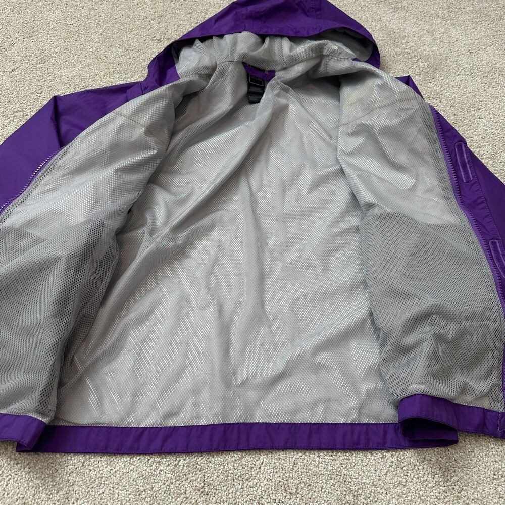 The North Face Hyvent Lightweight Rain Jacket Purple Girl's Size L (14/16) - Picture 4 of 8